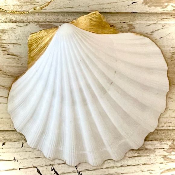 Hand Crafted Flower Market Trinket Shell Dish Blue - Picture 2 of 5